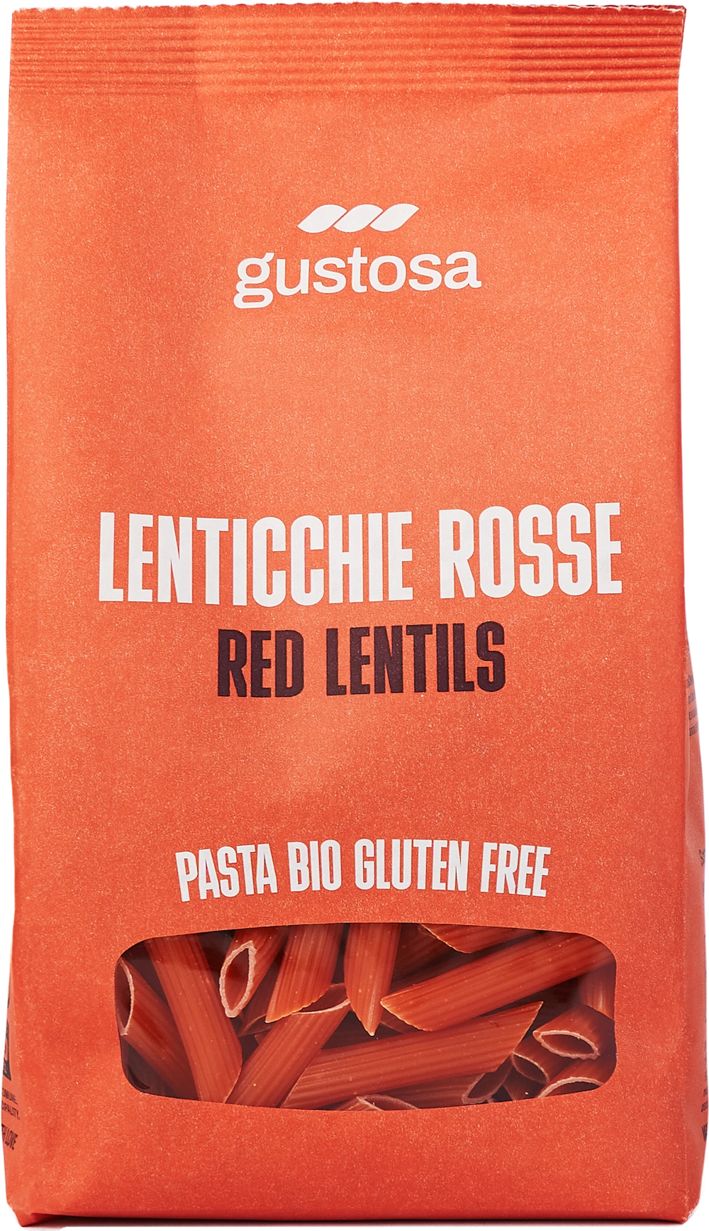 Pasta di Lenticchie Rosse Bio senza glutine, pacco da 340 g