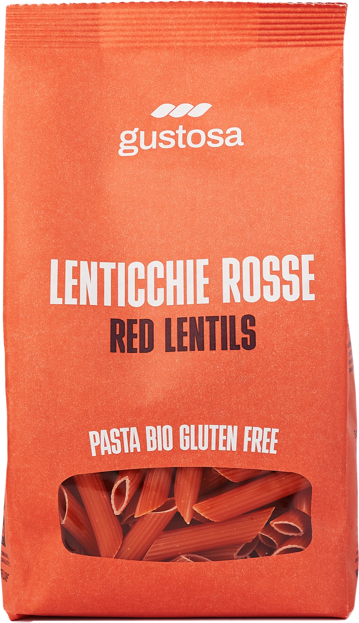 Pasta di Lenticchie Rosse Bio senza glutine, pacco da 340 g